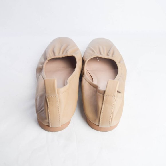 Kelly and Katie Womens 7.5 Nude Beige Nayana Ballet Flat Leather Slip On - Picture 5 of 8